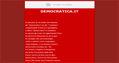 Desktop Screenshot of democratica.it